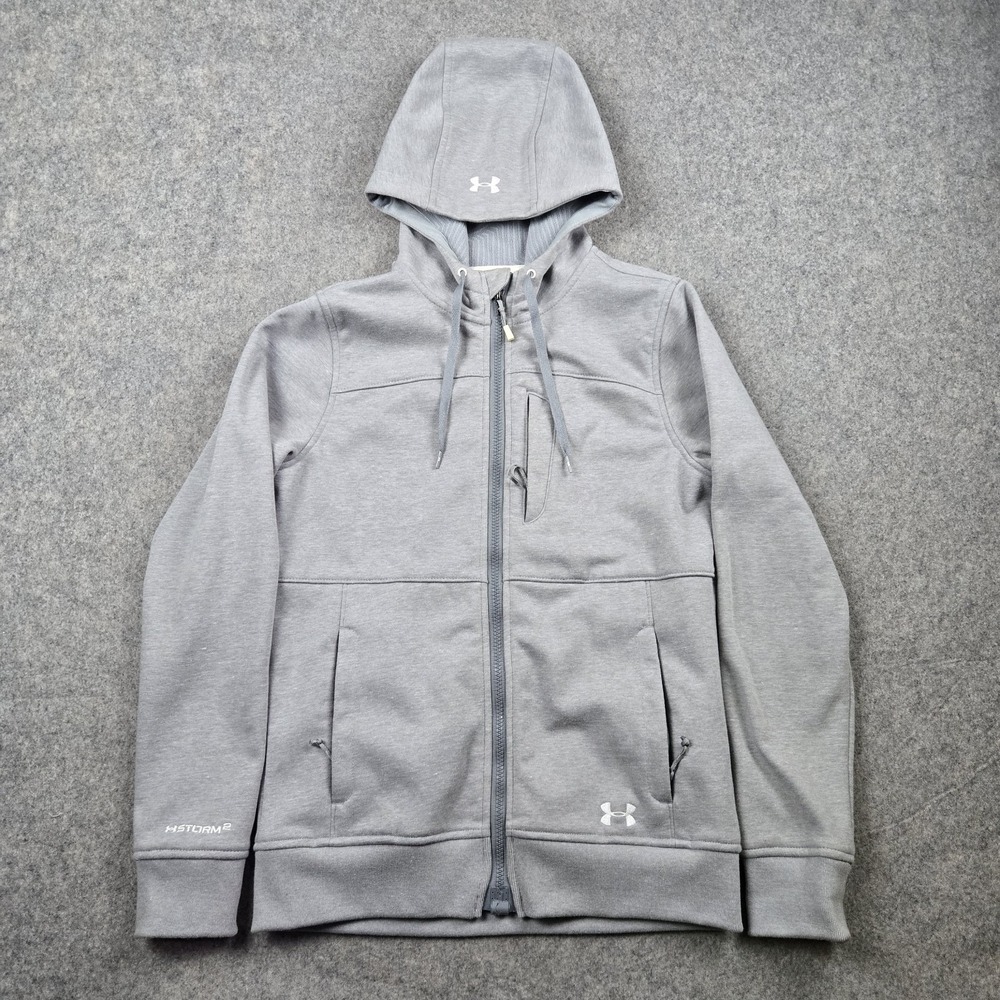 Under Armour Jacket Womens XS Gray Storm 2 Full Zip Cold Gear‎ Infrared Ski